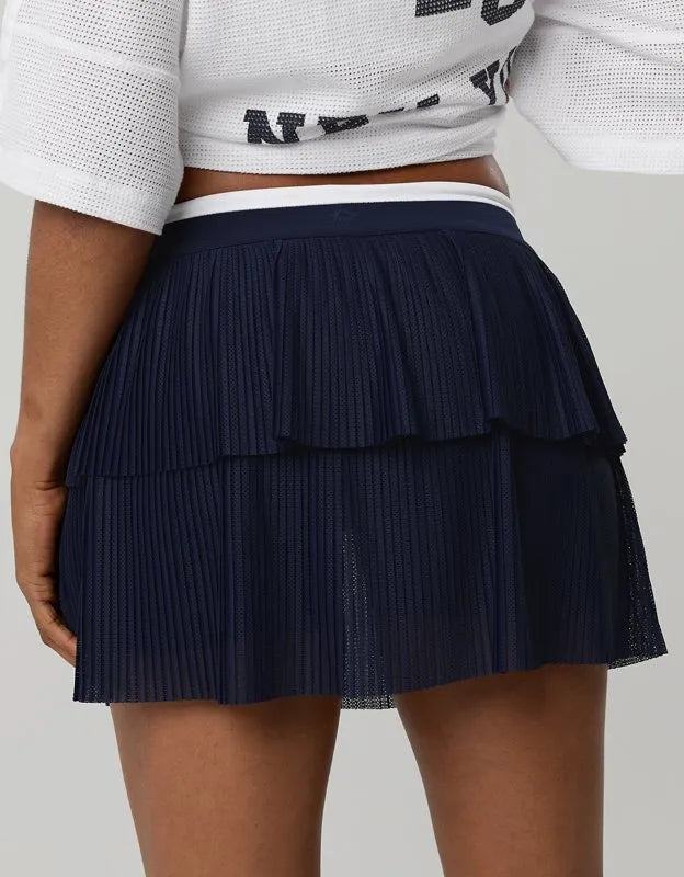 OFFLINE By Aerie Real Me Pleated Mesh Skort