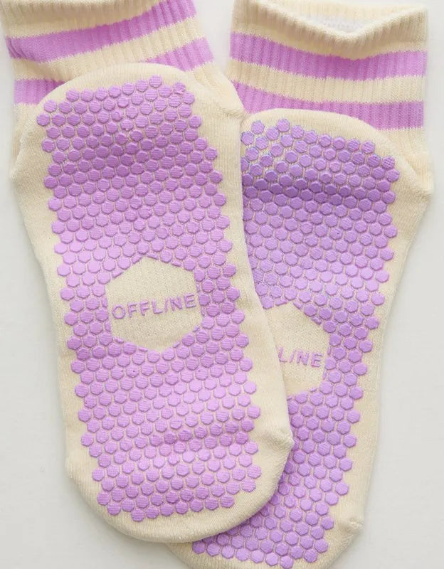 OFFLINE By Aerie x LUCKY HONEY Boyfriend Grip Socks