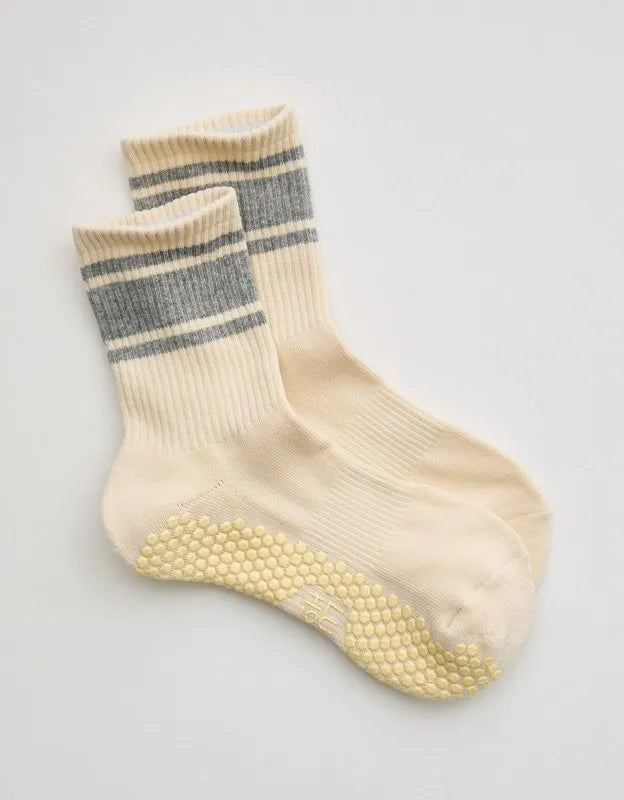 LUCKY HONEY Crew Grip Socks