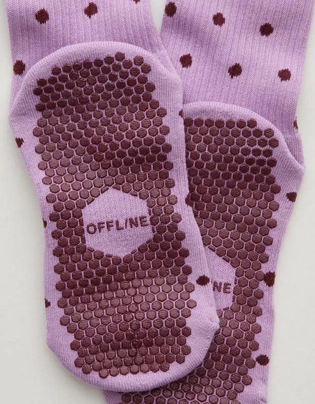 OFFLINE By Aerie x LUCKY HONEY Crew Grip Socks