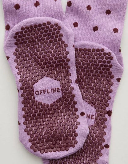 OFFLINE By Aerie x LUCKY HONEY Crew Grip Socks