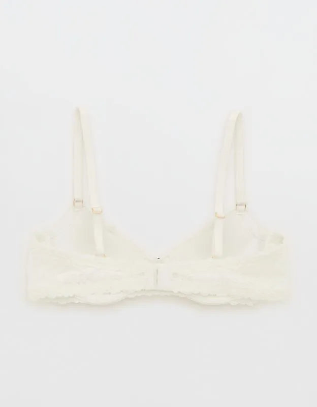 Show Off Vintage Lace Plunge Push Up Bra