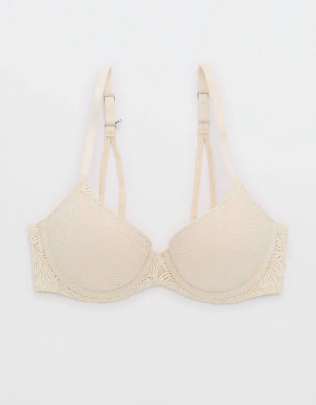 Sunnie Bloom Lace Demi Push Up Bra