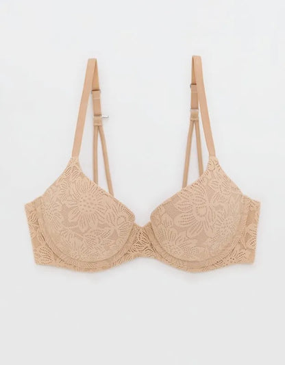 Sunnie Bloom Lace Demi Push Up Bra