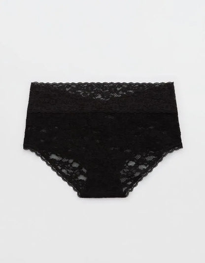 Show Off Vintage Lace Wide Waistband Boybrief Underwear