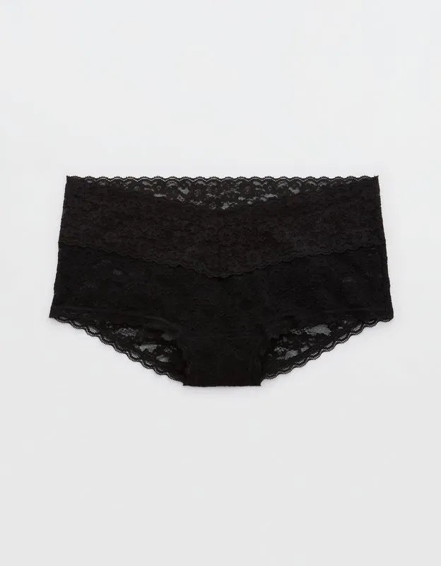 Show Off Vintage Lace Wide Waistband Boybrief Underwear