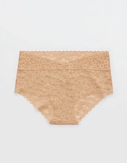 Show Off Vintage Lace Wide Waistband Boybrief Underwear