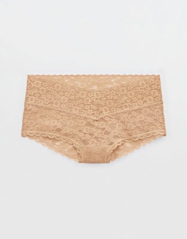 Show Off Vintage Lace Wide Waistband Boybrief Underwear
