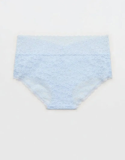 Show Off Vintage Lace Wide Waistband Boybrief Underwear
