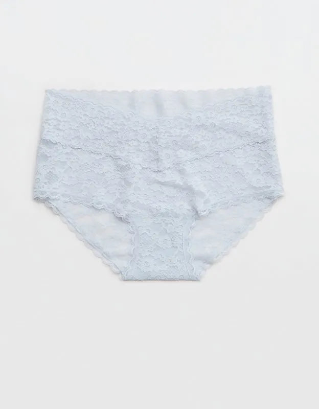 Show Off Vintage Lace Wide Waistband Boybrief Underwear