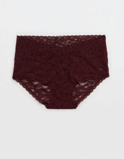 Show Off Vintage Lace Wide Waistband Boybrief Underwear