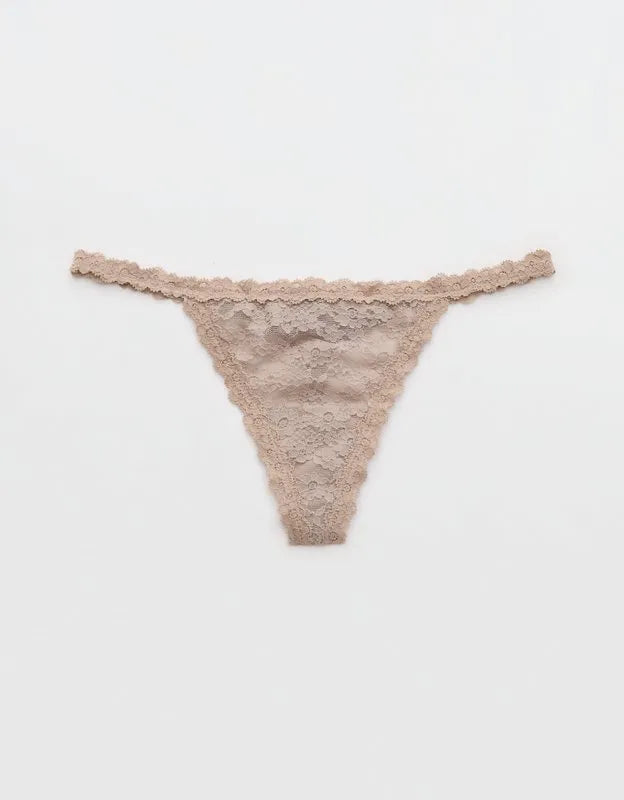 Show Off Vintage Lace String Thong Underwear