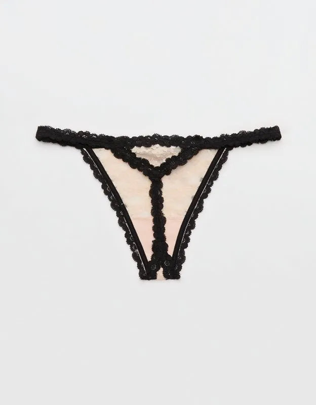 Show Off Vintage Lace String Thong Underwear