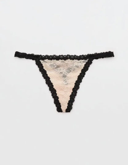 Show Off Vintage Lace String Thong Underwear