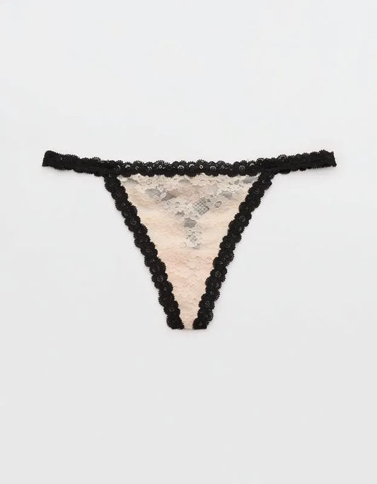 Show Off Vintage Lace String Thong Underwear