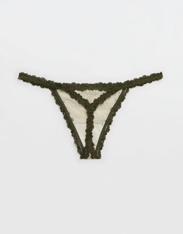 Show Off Vintage Lace String Thong Underwear