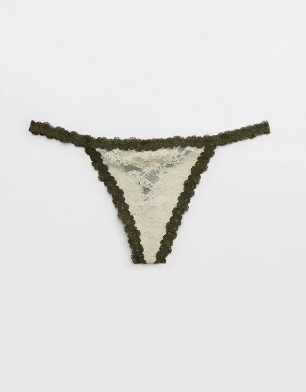 Show Off Vintage Lace String Thong Underwear