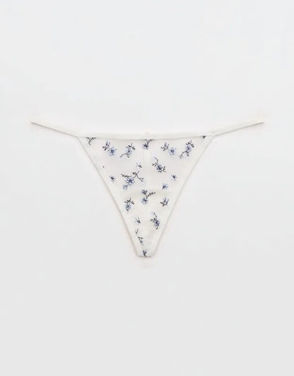 Show Off Embroidery String Thong Underwear