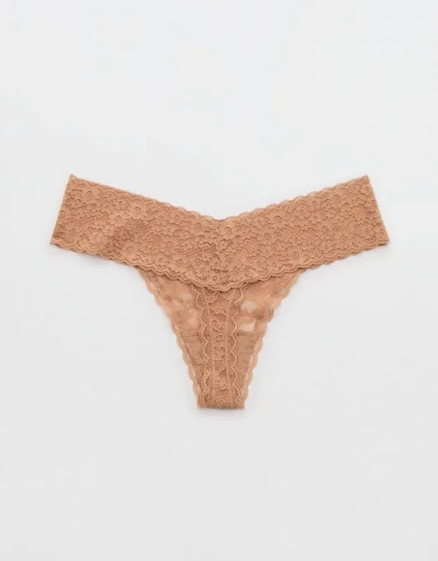 Show Off Vintage Lace Wide Waistband Thong Underwear
