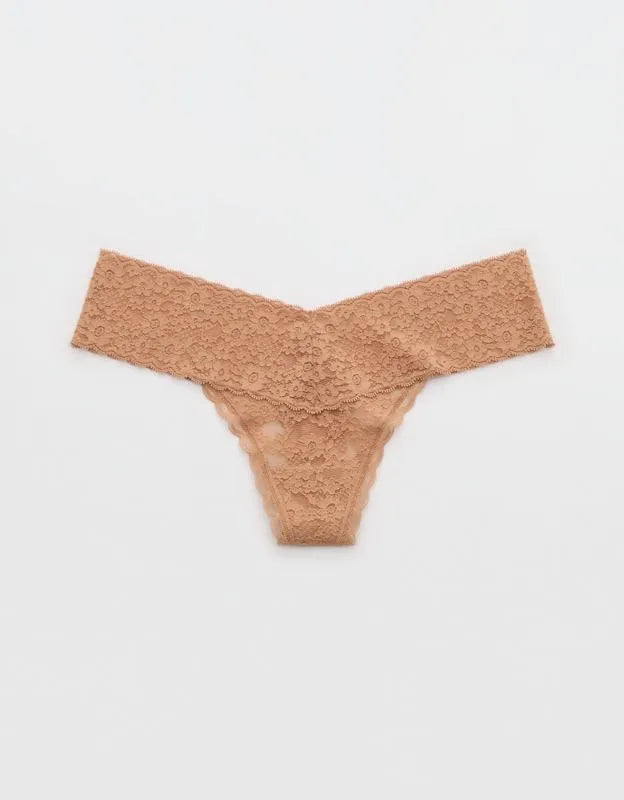 Show Off Vintage Lace Wide Waistband Thong Underwear