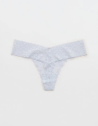 Show Off Vintage Lace Wide Waistband Thong Underwear