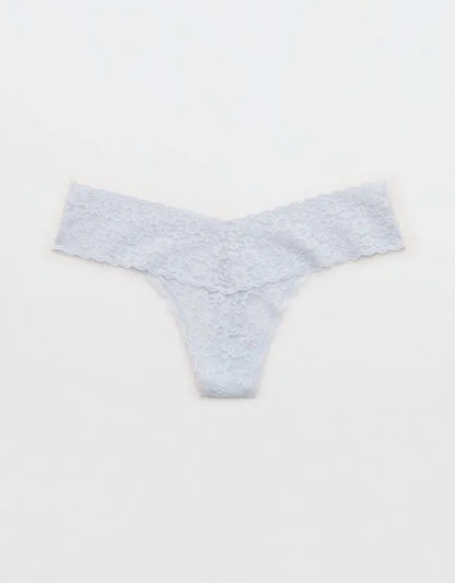 Show Off Vintage Lace Wide Waistband Thong Underwear