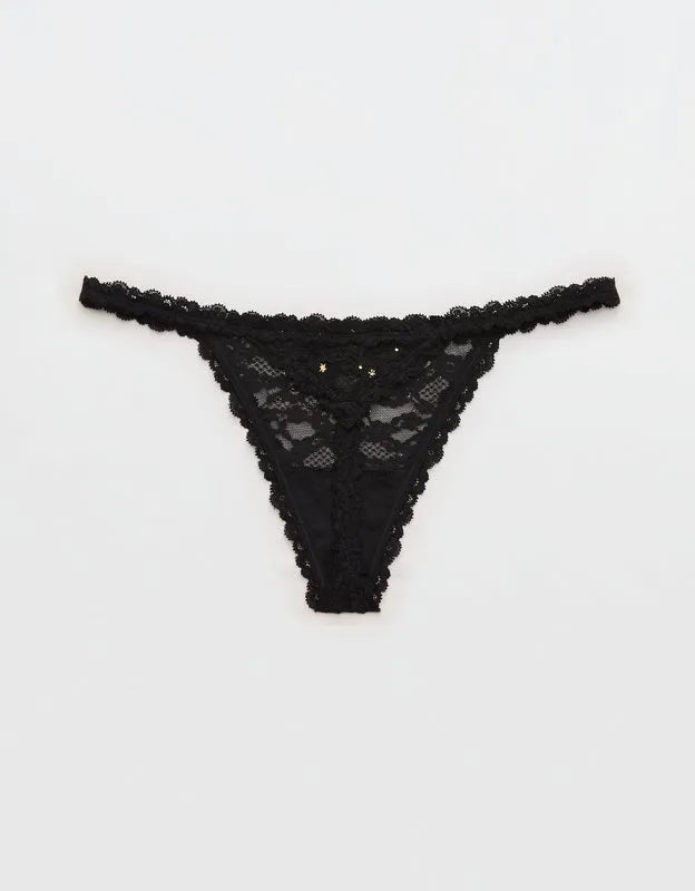 Show Off Vintage Lace String Thong Underwear