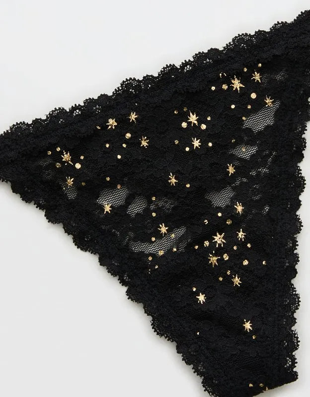 Show Off Vintage Lace String Thong Underwear