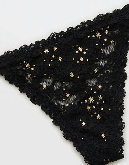 Show Off Vintage Lace String Thong Underwear