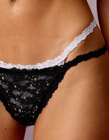 Show Off Vintage Lace String Thong Underwear