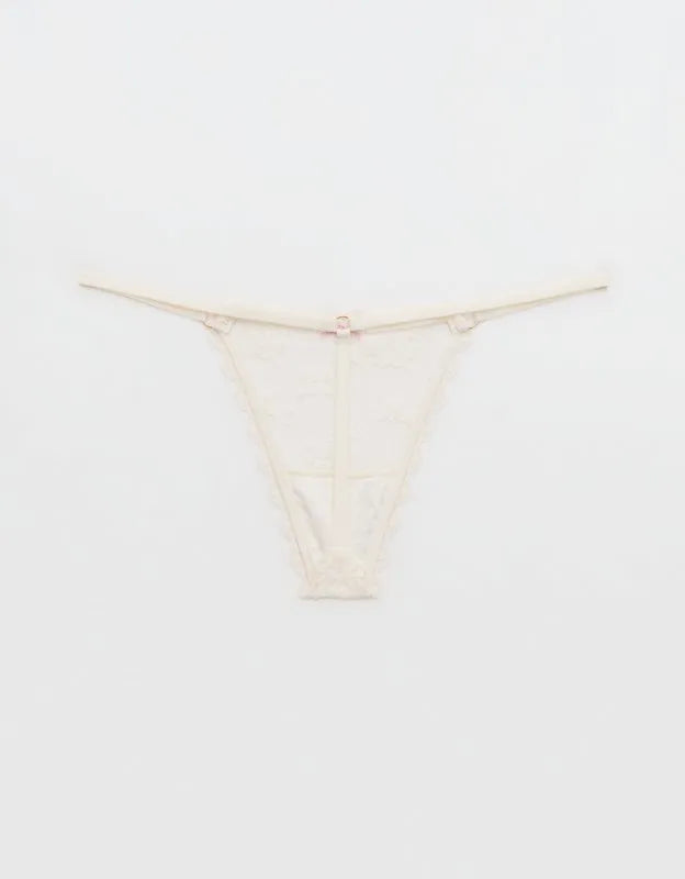 Show Off Midnight Romance Lace String Thong Underwear