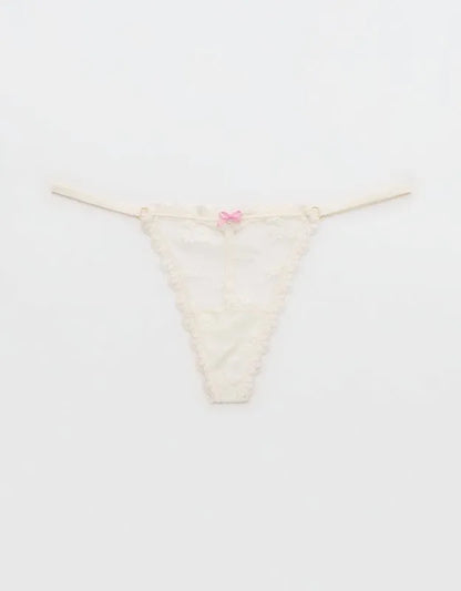 Show Off Midnight Romance Lace String Thong Underwear