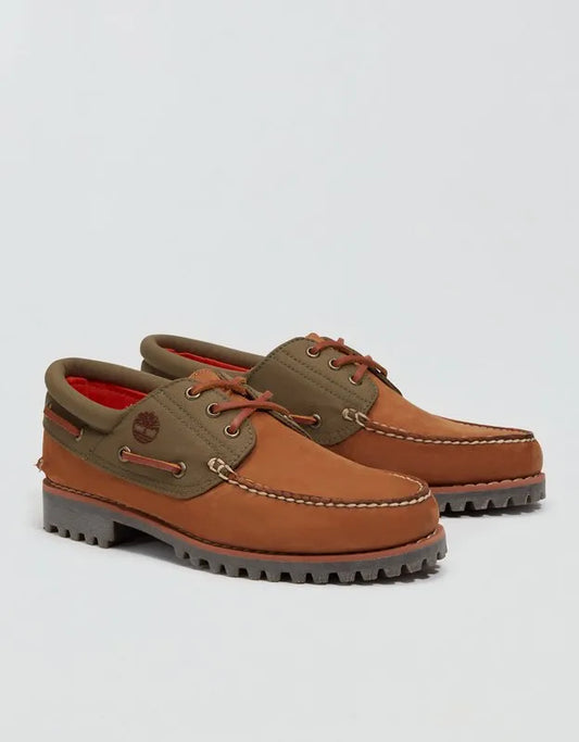 Timberland® Authentic 3-Eye Lug Handsewn Boat Shoe