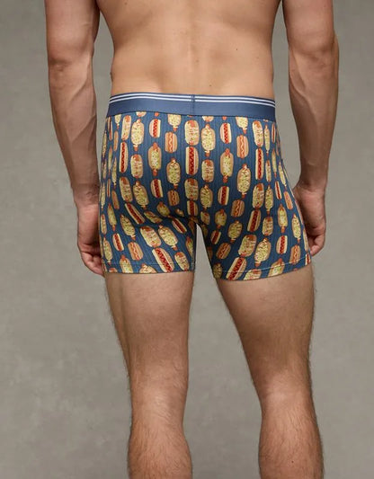 AEO Men's Hot Dogs 4.5" Ultra Soft Boxer Brief