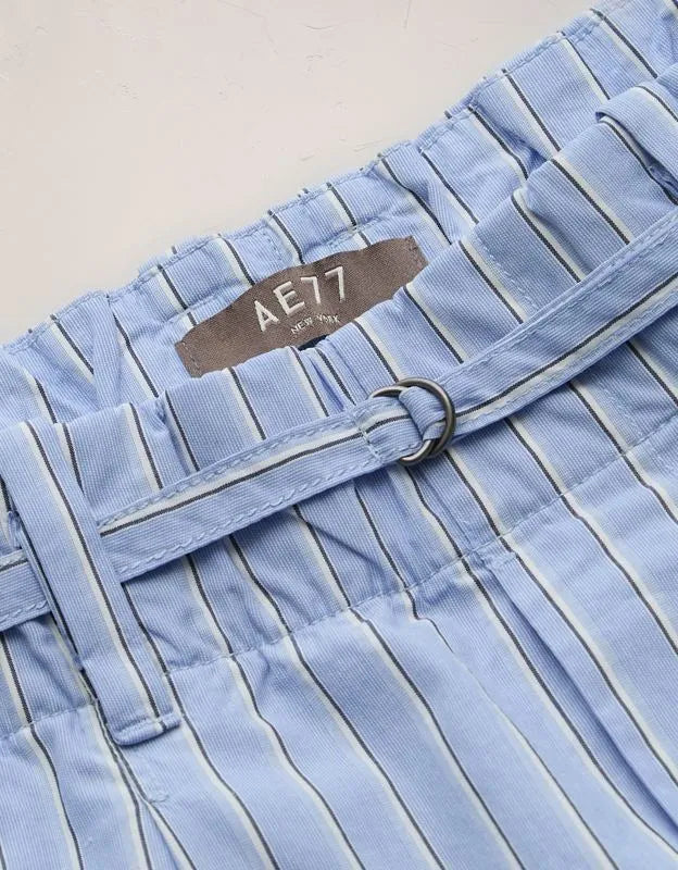 AE77 Premium Striped Wide Trouser