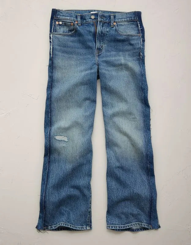 AE77 Premium Bootcut Crop Jean
