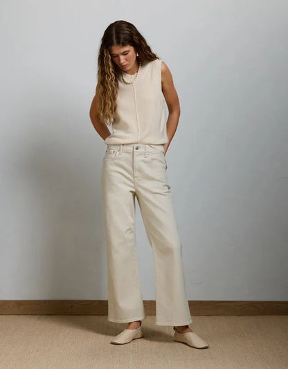 AE77 Premium Bootcut Crop Jean