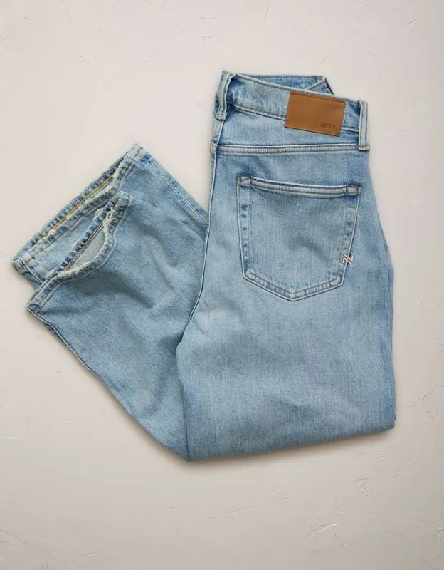 AE77 Premium Bootcut Crop Jean