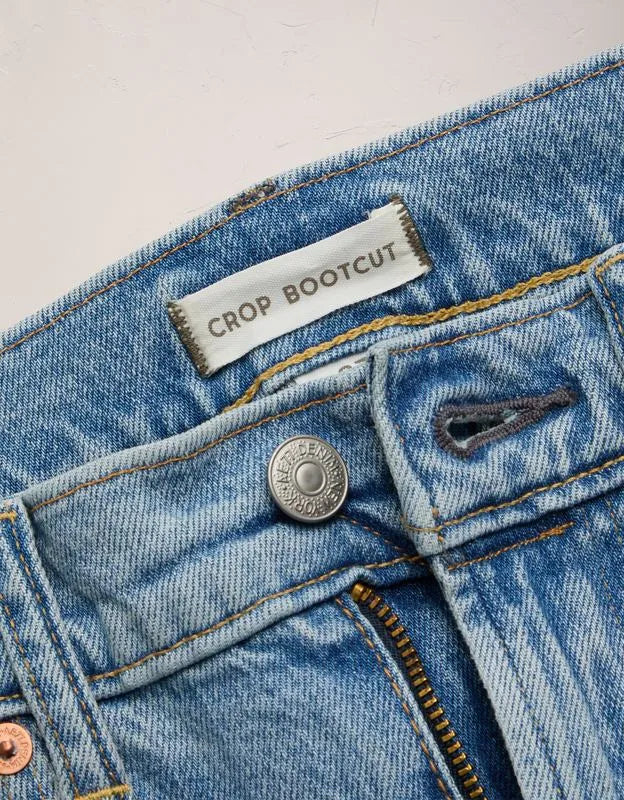 AE77 Premium Bootcut Crop Jean