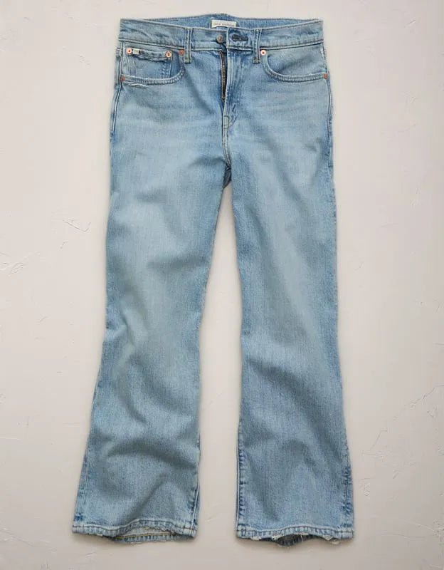 AE77 Premium Bootcut Crop Jean