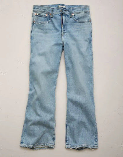 AE77 Premium Bootcut Crop Jean