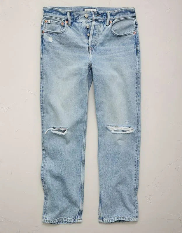 AE77 Premium Straight Ankle Jean