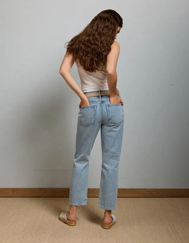 AE77 Premium Straight Ankle Jean