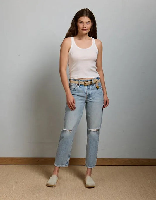 AE77 Premium Straight Ankle Jean
