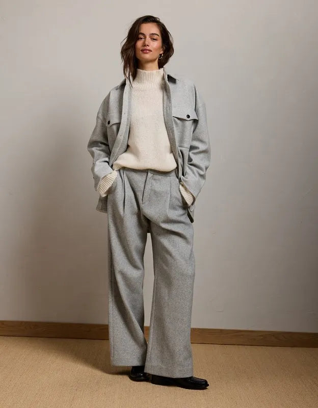 AE77 Oversized Shacket