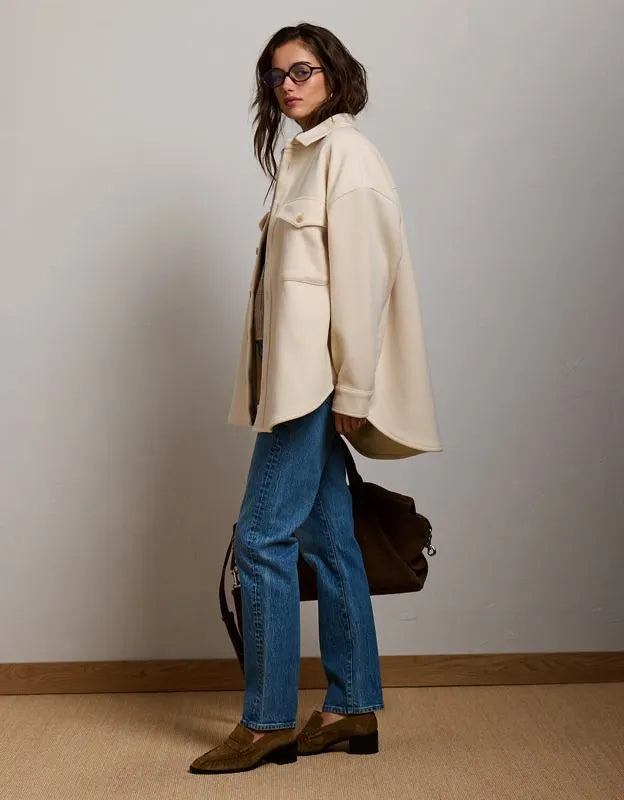 AE77 Oversized Shacket