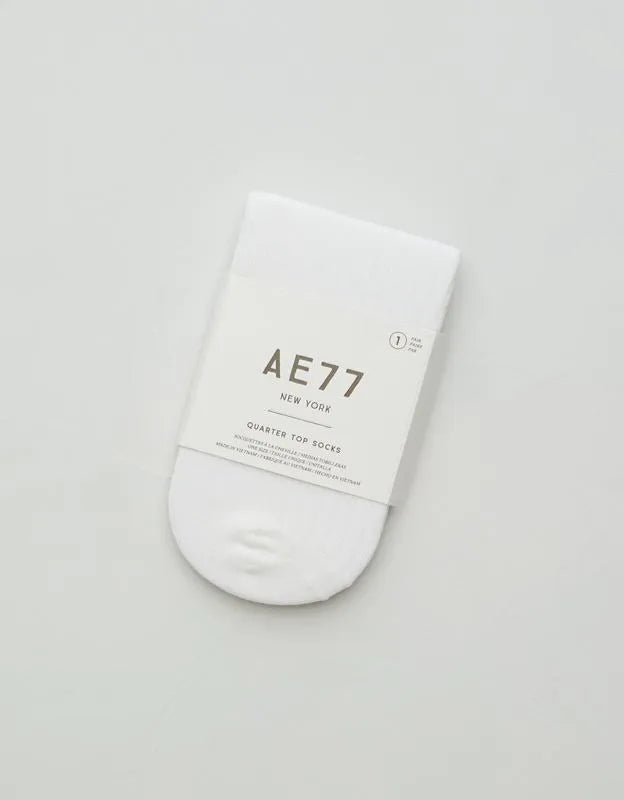 AE77 Premium Quarter Top Sock