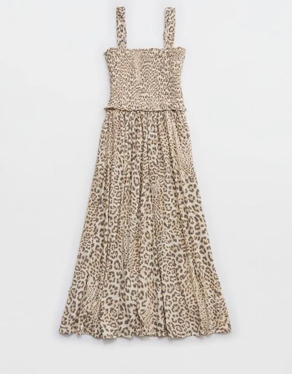 Aerie At The Barre Smocked Dress