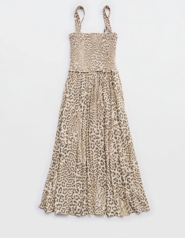 Aerie At The Barre Smocked Dress