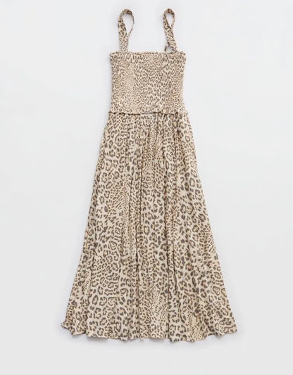 Aerie At The Barre Smocked Dress